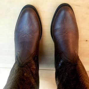 Rampage Shoes - Rampage Brown Faux Snakeskin Cowboy Boots Rampage Shoes - Rampage Brown Faux Snakeskin Cowboy Boots